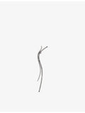 Myriam Soseilos lab-grown white sapphire earrings, 8cm length, (British brand)