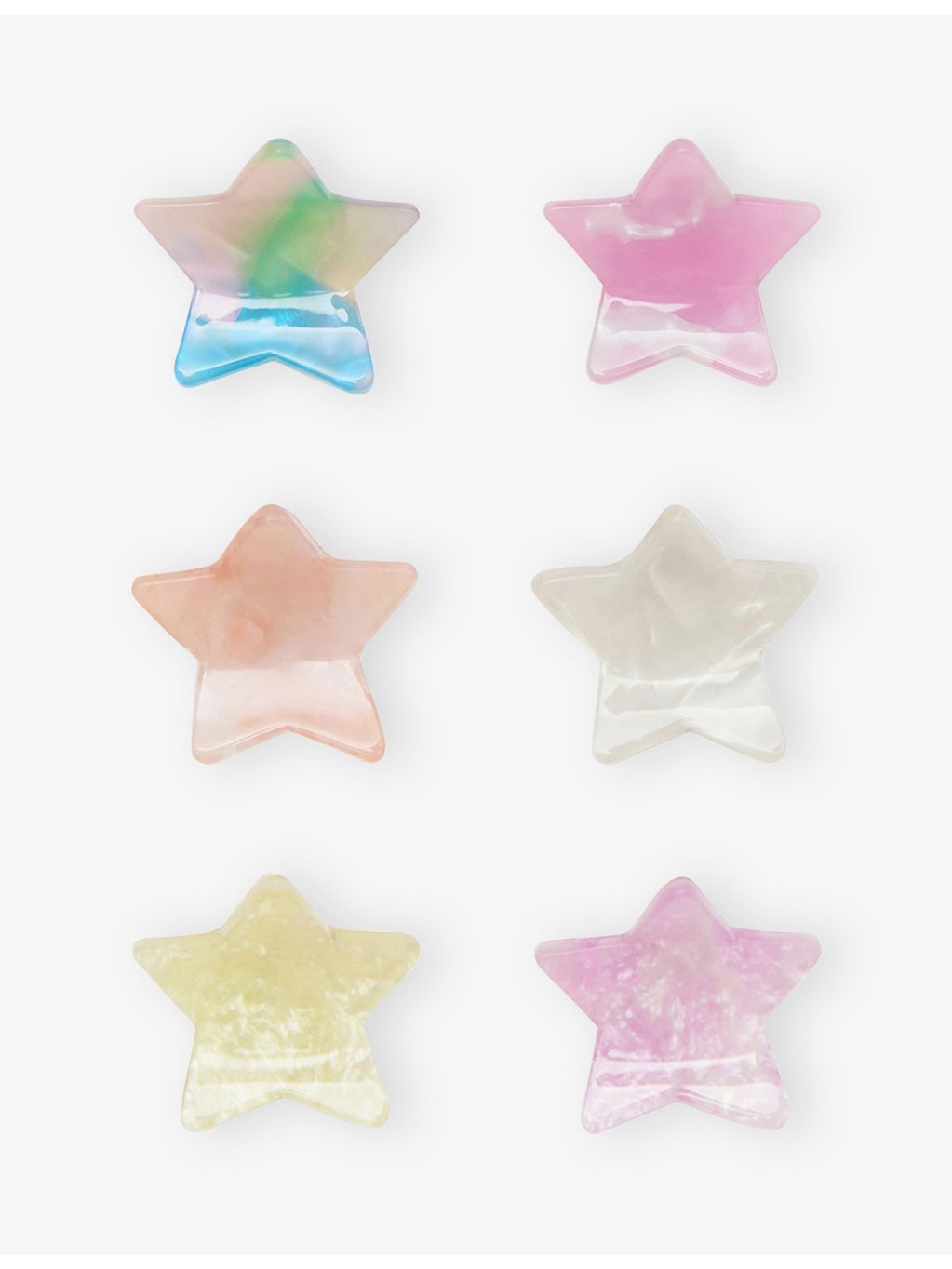Mimi & Lula star claw clips set of six 2.5cm, UK version