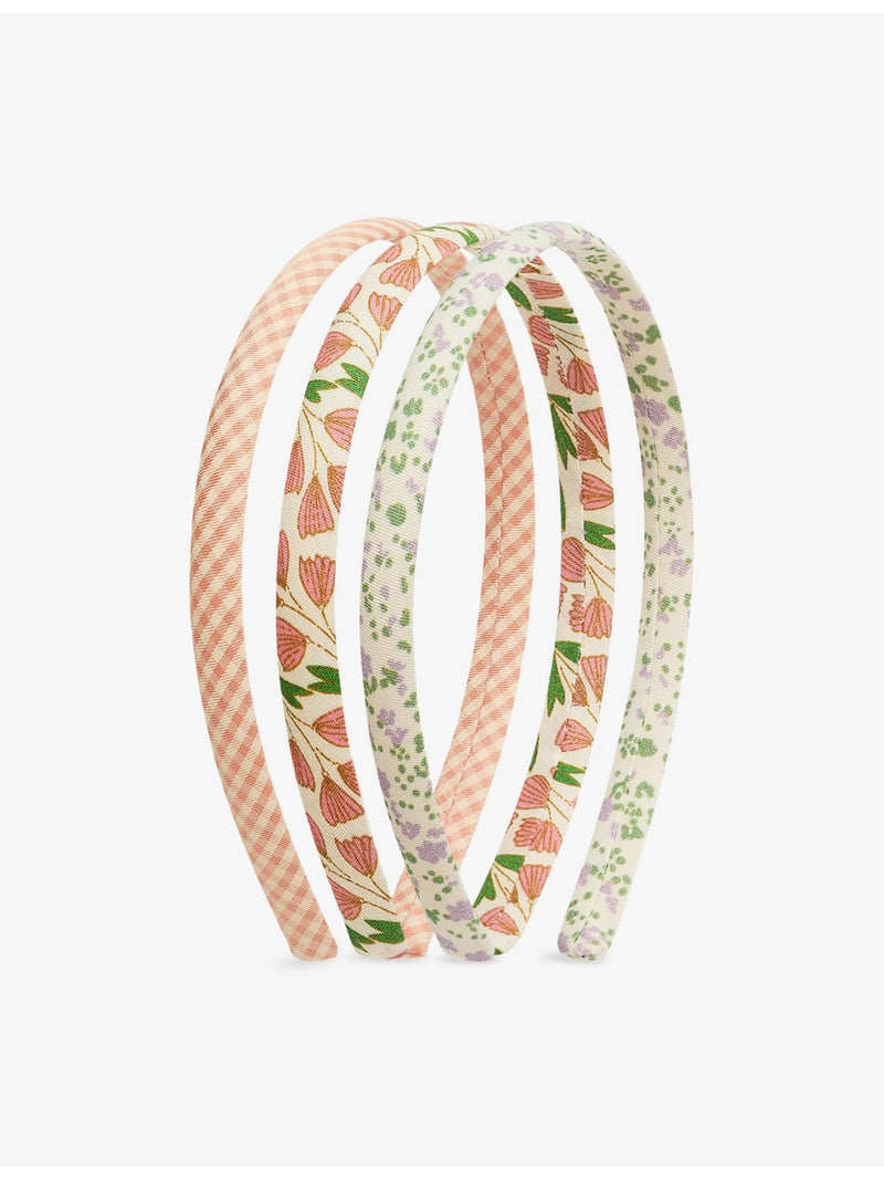 Mimi & Lula floral print fabric headbands set of three (British brand)