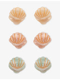 Mimi & Lula shell acetate hair clips set of six (British brand)