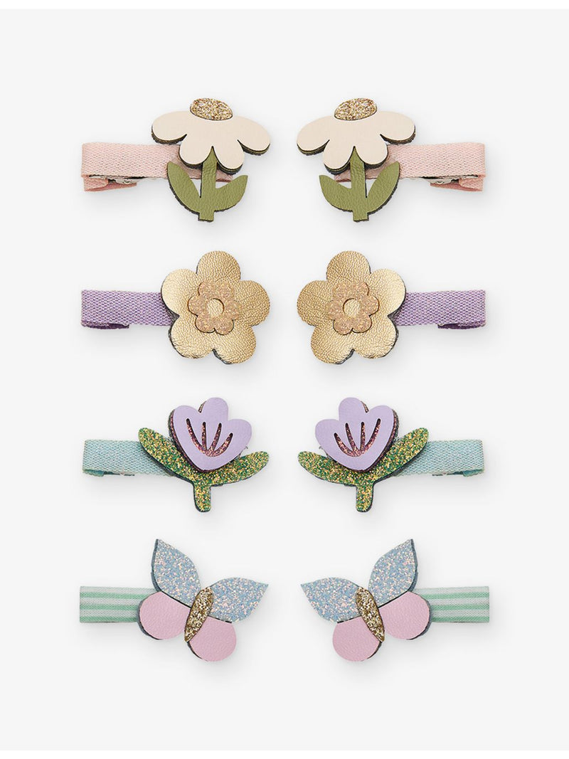 Mimi & Lula woven hair clips, Flower Garden set - British product
