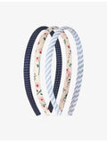 Mimi & Lula fabric headbands set three designs, UK version