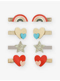 Mimi & Lula rainbow hair clips 8-piece, imported from the UK