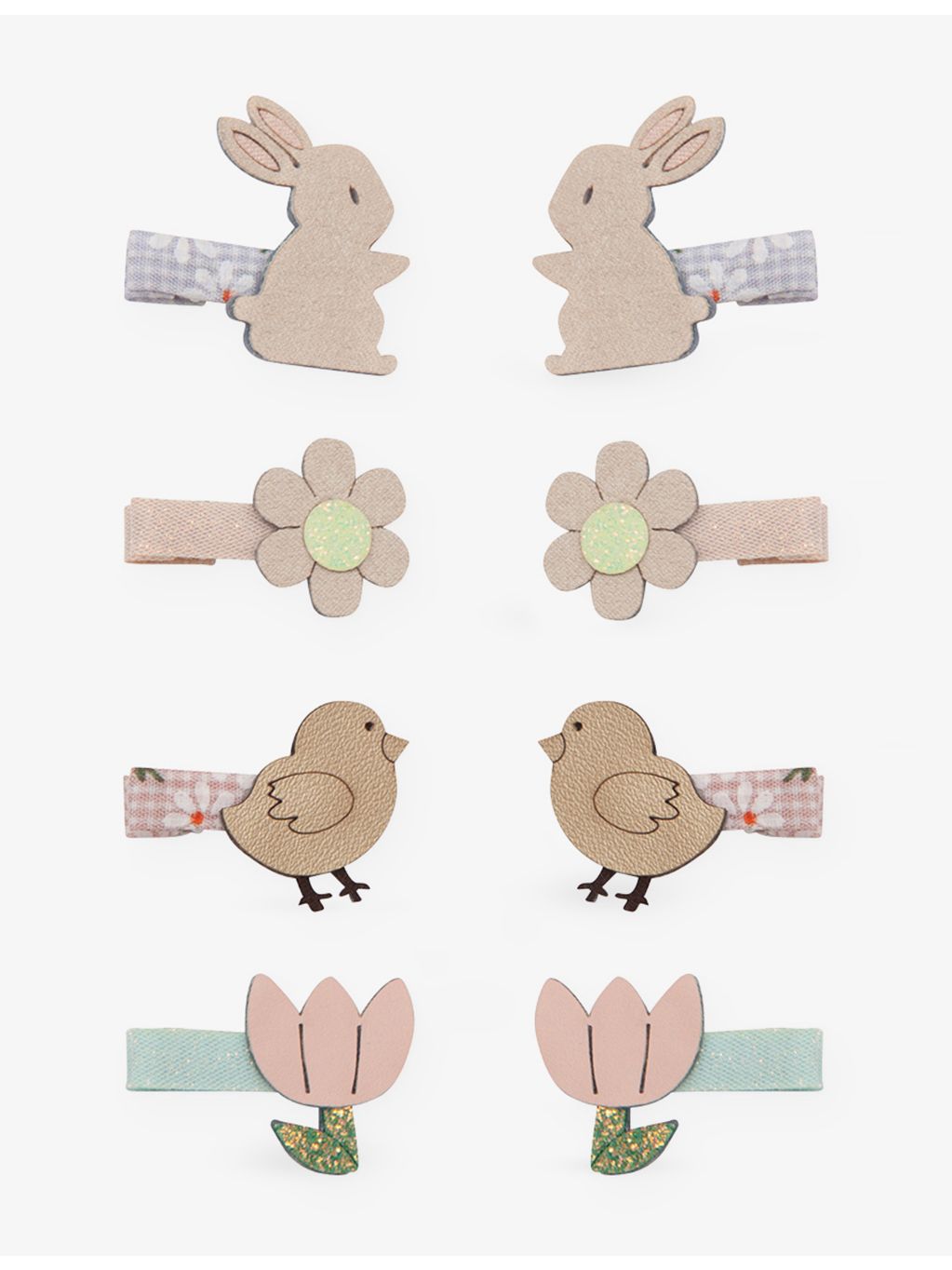 Mimi & Lula Easter hair clips, eight woven designs (British brand)