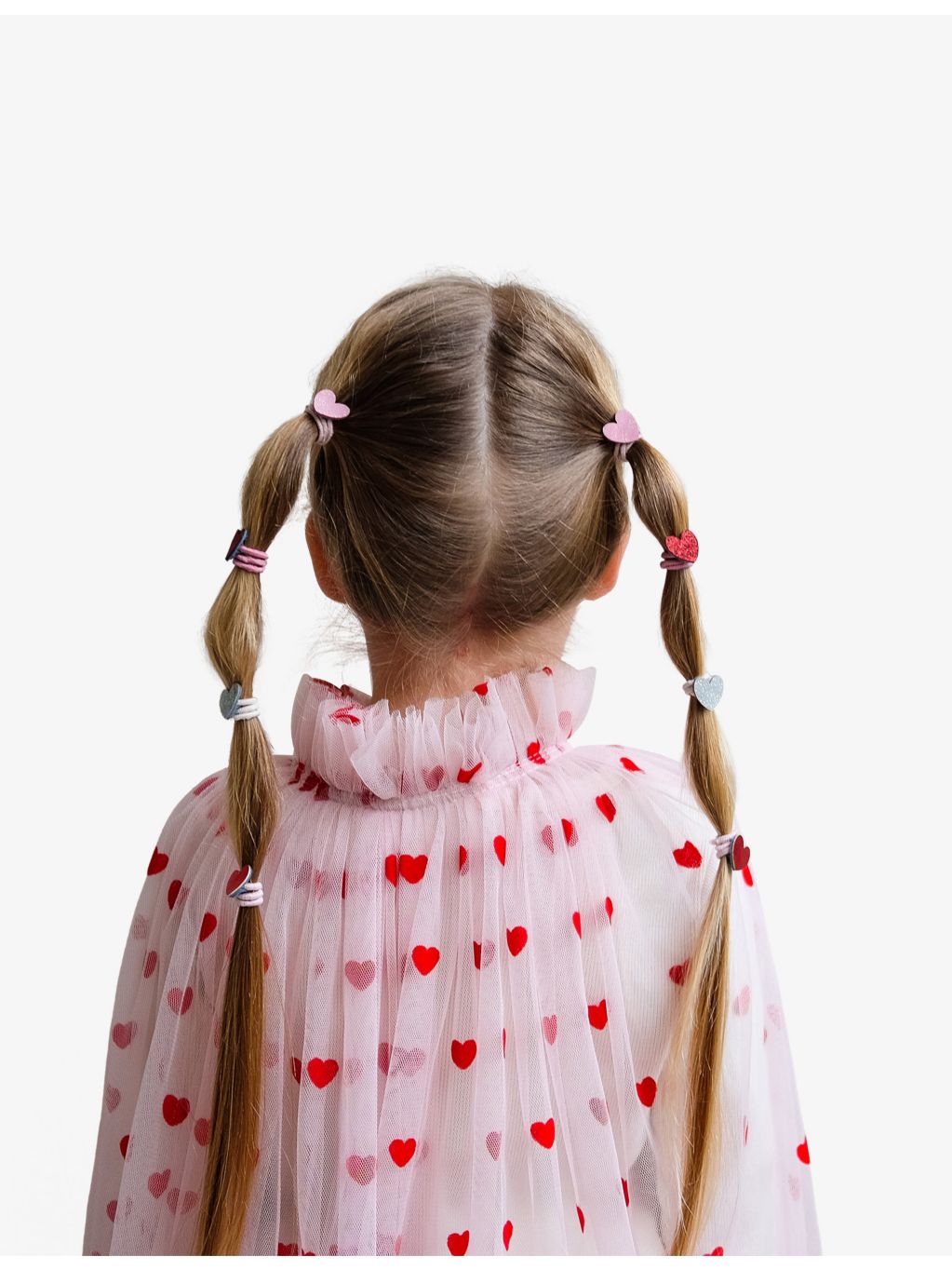 Mimi & Lula heart hair ties set of 8 - British product