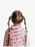 Mimi & Lula heart hair ties set of 8 - British product