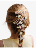 Mimi & Lula Peachy Citrus 8-piece hair clips, imported from the UK