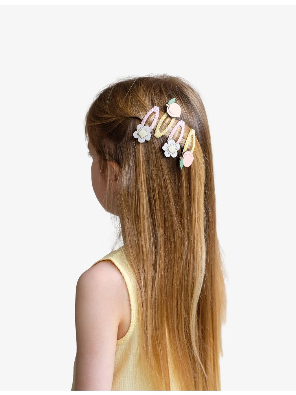 MIMI & LULA Peach Blossom hair clips set of four (British brand)