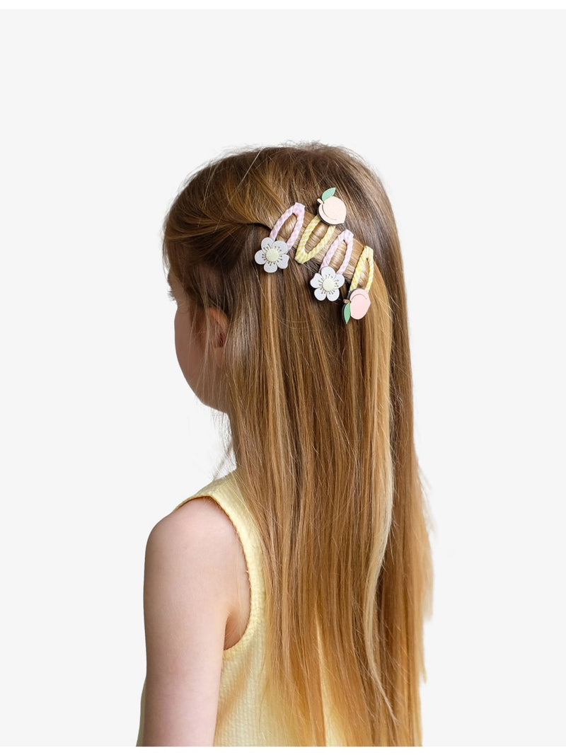 MIMI & LULA Peach Blossom hair clips set of four (British brand)
