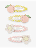 MIMI & LULA Peach Blossom hair clips set of four (British brand)
