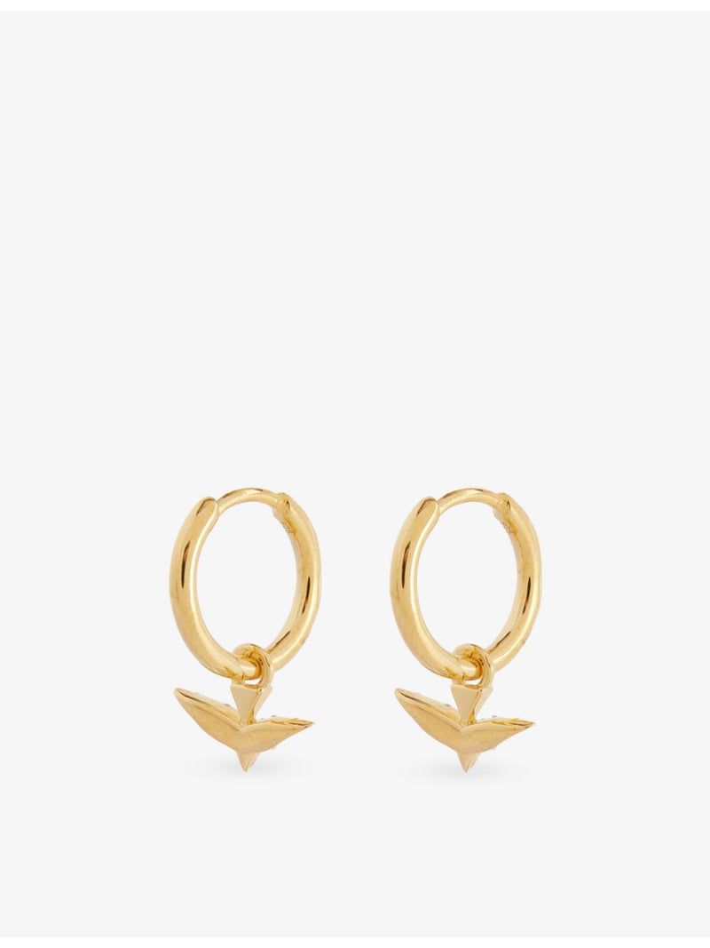 Rachel Jackson gold-plated sterling silver huggie hoop earrings - British product