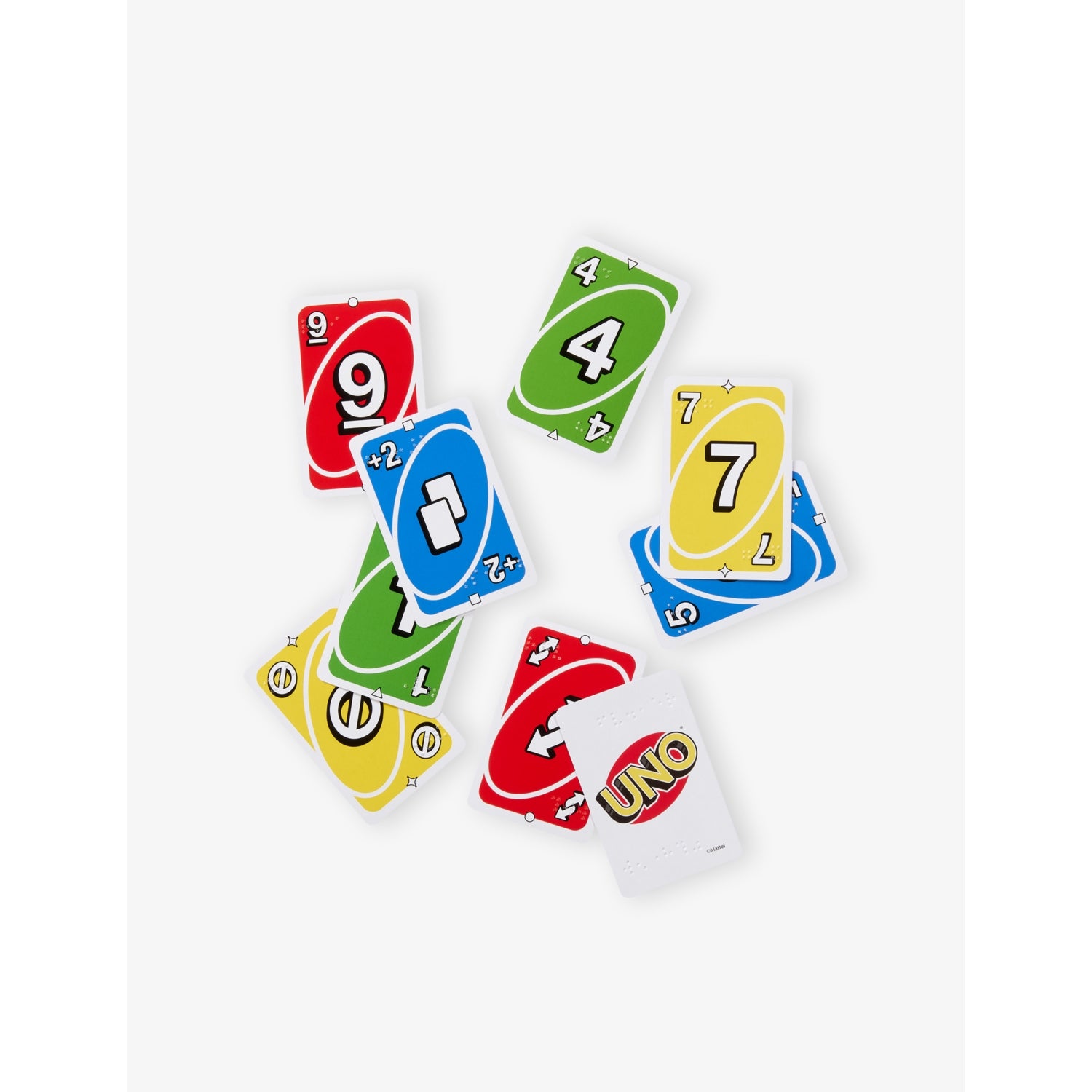 UNO braille card game 112 card deck - British product