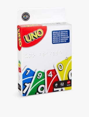 UNO braille card game 112 card deck - British product