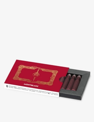 Montblanc Verona Red ink cartridges pack of 8 - British product