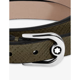 Montblanc leather bracelet with horseshoe buckle, Italian made (British brand)
