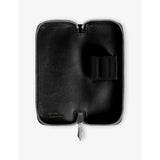 Montblanc leather pen pouch with zip for two pens, British brand