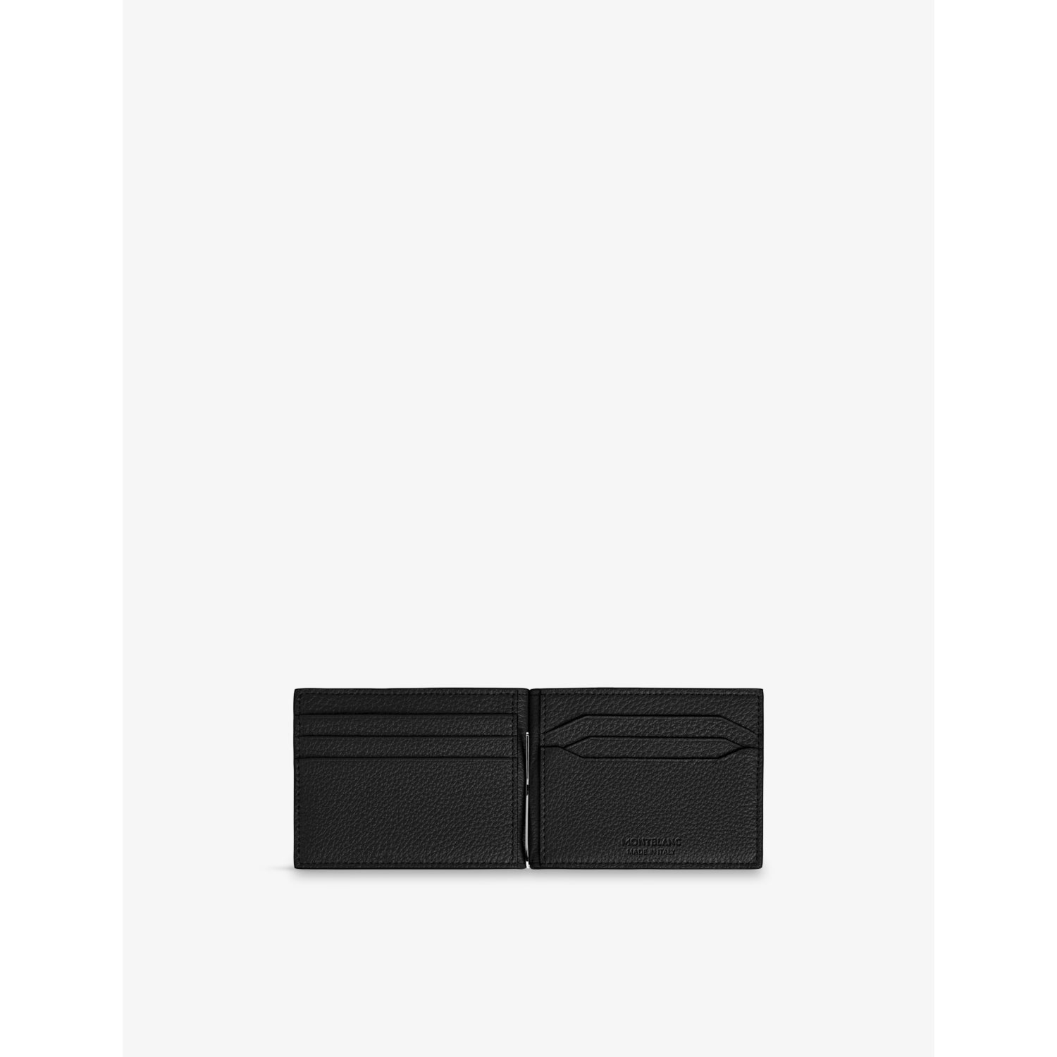 Montblanc leather wallet with money clip and six card slots - British product