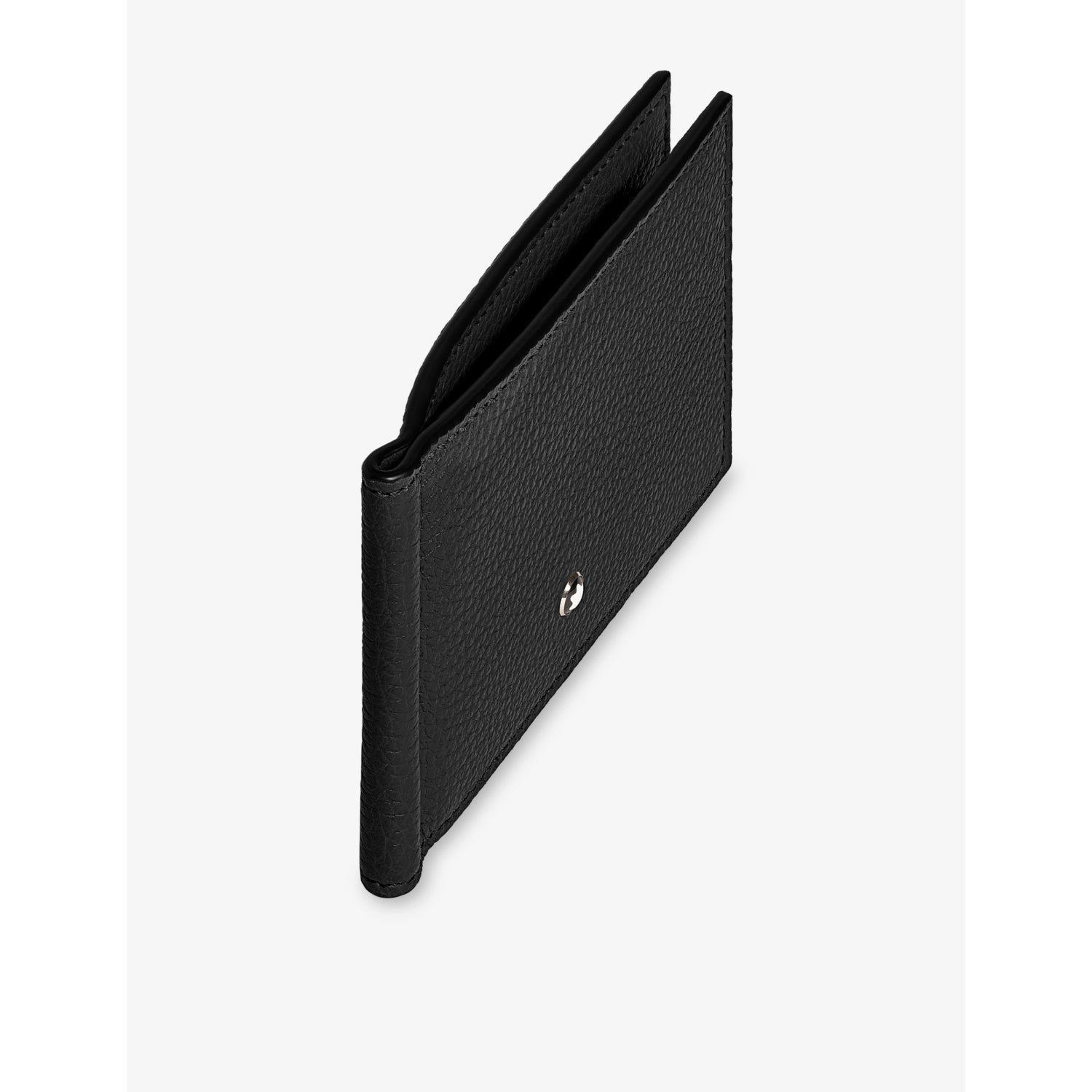 Montblanc leather wallet with money clip and six card slots - British product