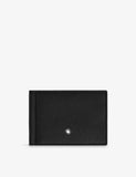 Montblanc leather wallet with money clip and six card slots - British product