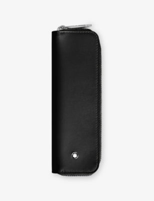 Montblanc leather pen pouch for one pen 5x2x16cm - British product