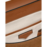 Montblanc suede envelope backpack with logo plaque, UK version