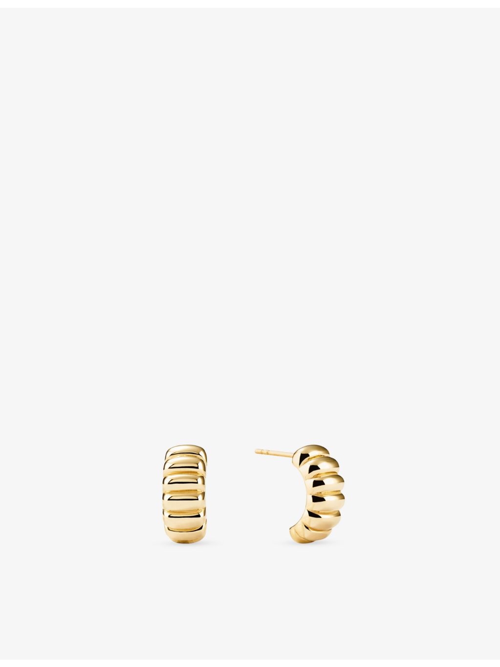 Mejuri Charlotte 14ct yellow-gold hoop earrings, imported from the UK