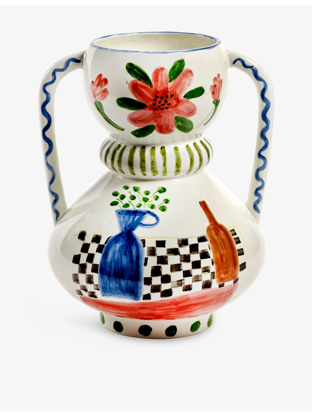 Serax hand-painted ceramic vase Mamey Mix Santiago De Borja (British brand)