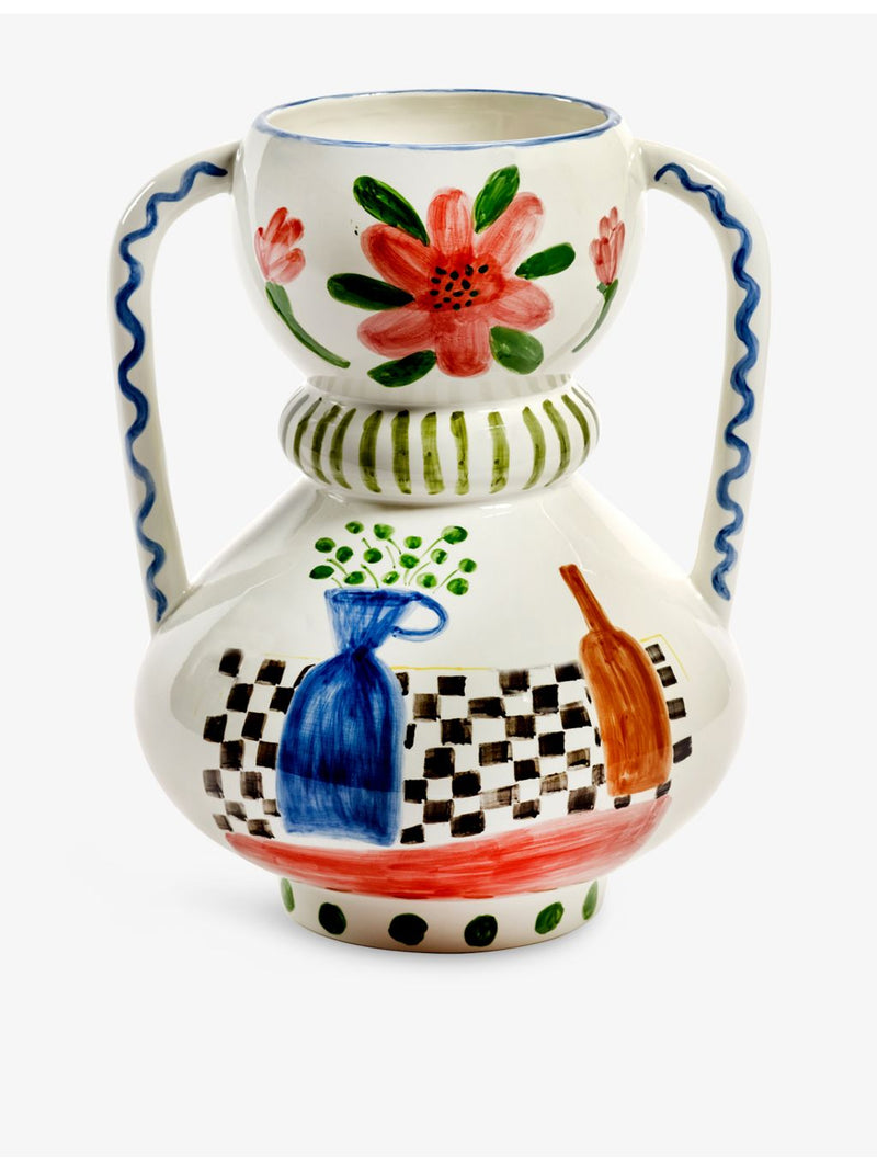 Serax hand-painted ceramic vase Mamey Mix Santiago De Borja (British brand)