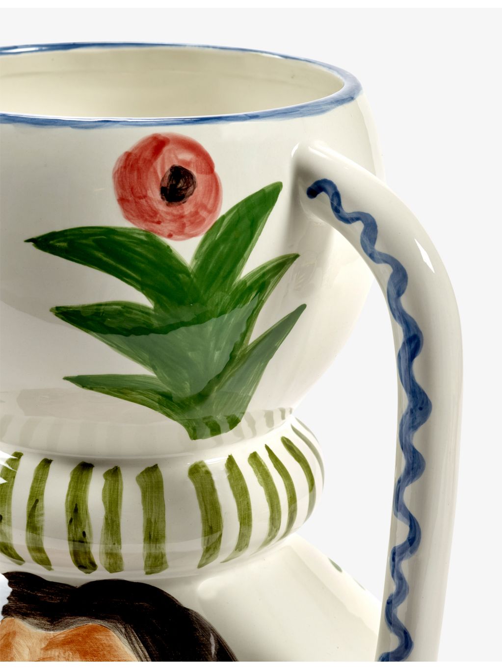 Serax hand-painted ceramic vase Mamey Mix Santiago De Borja (British brand)