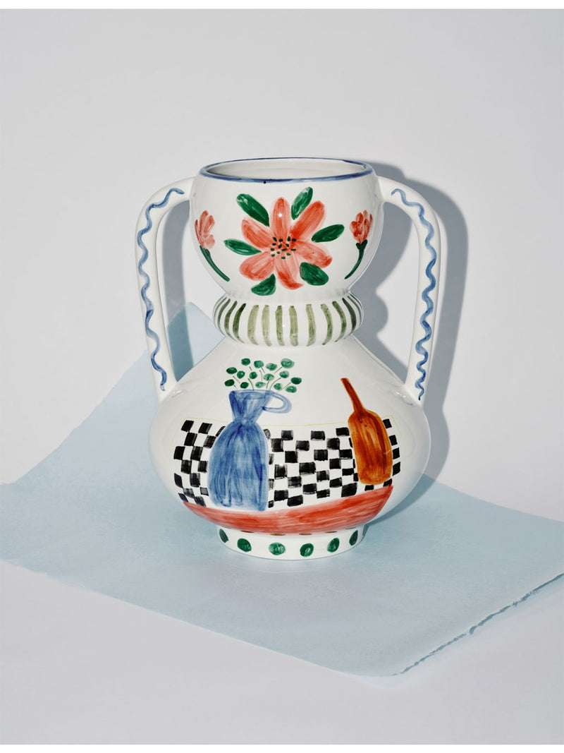 Serax hand-painted ceramic vase Mamey Mix Santiago De Borja (British brand)