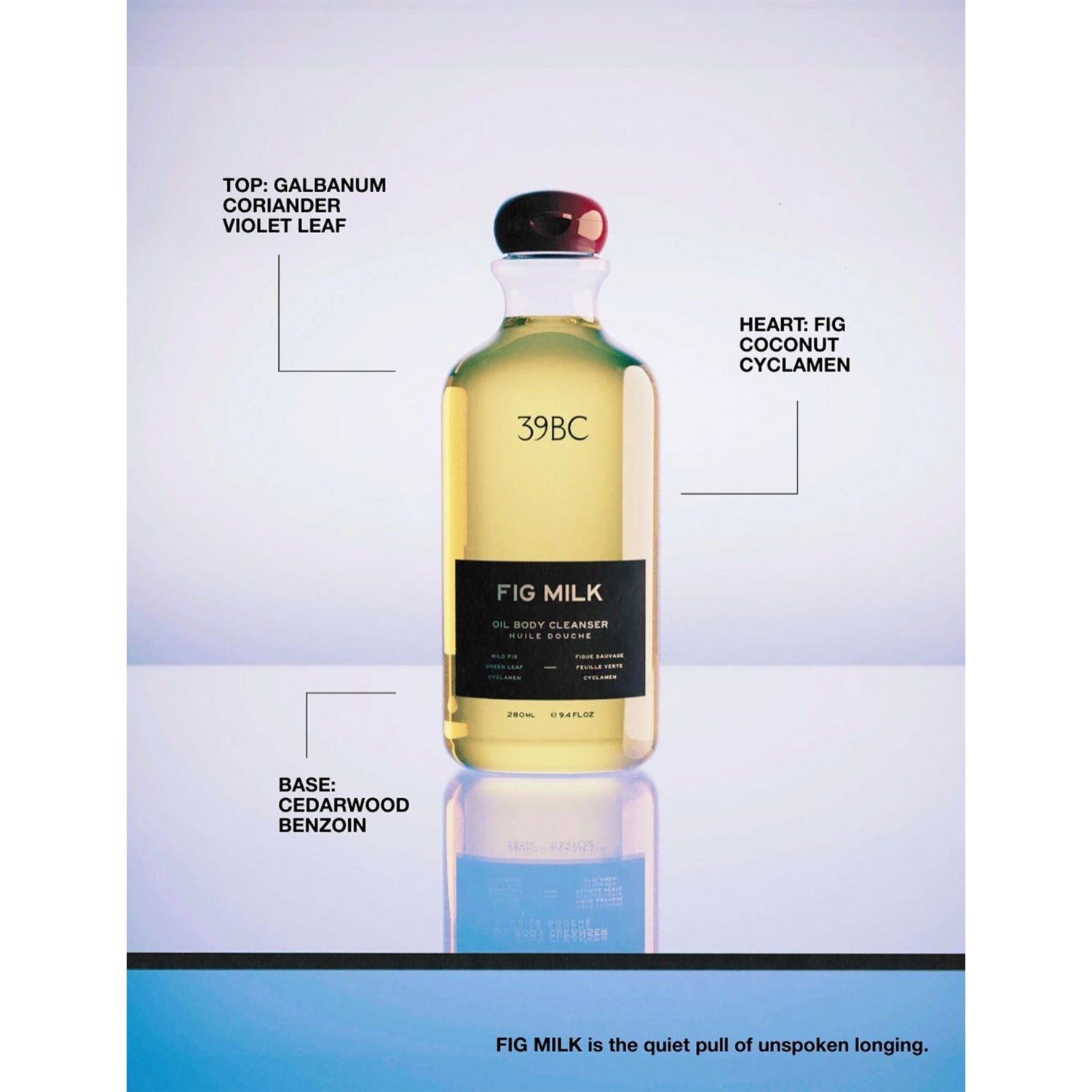 39BC Fig Milk Oil body cleanser 280ml - British product