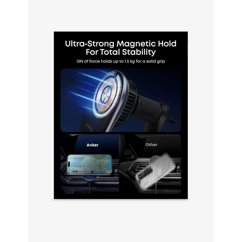 Anker Qi2 25W wireless car charger - British product