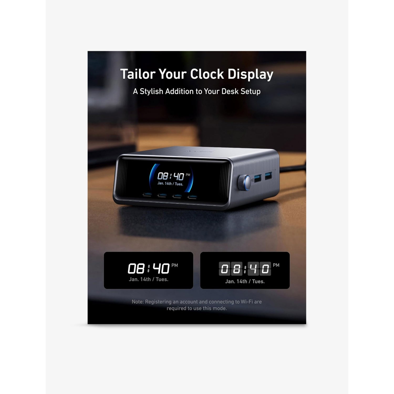 Anker 6-port GaN charging station 250W, UK version