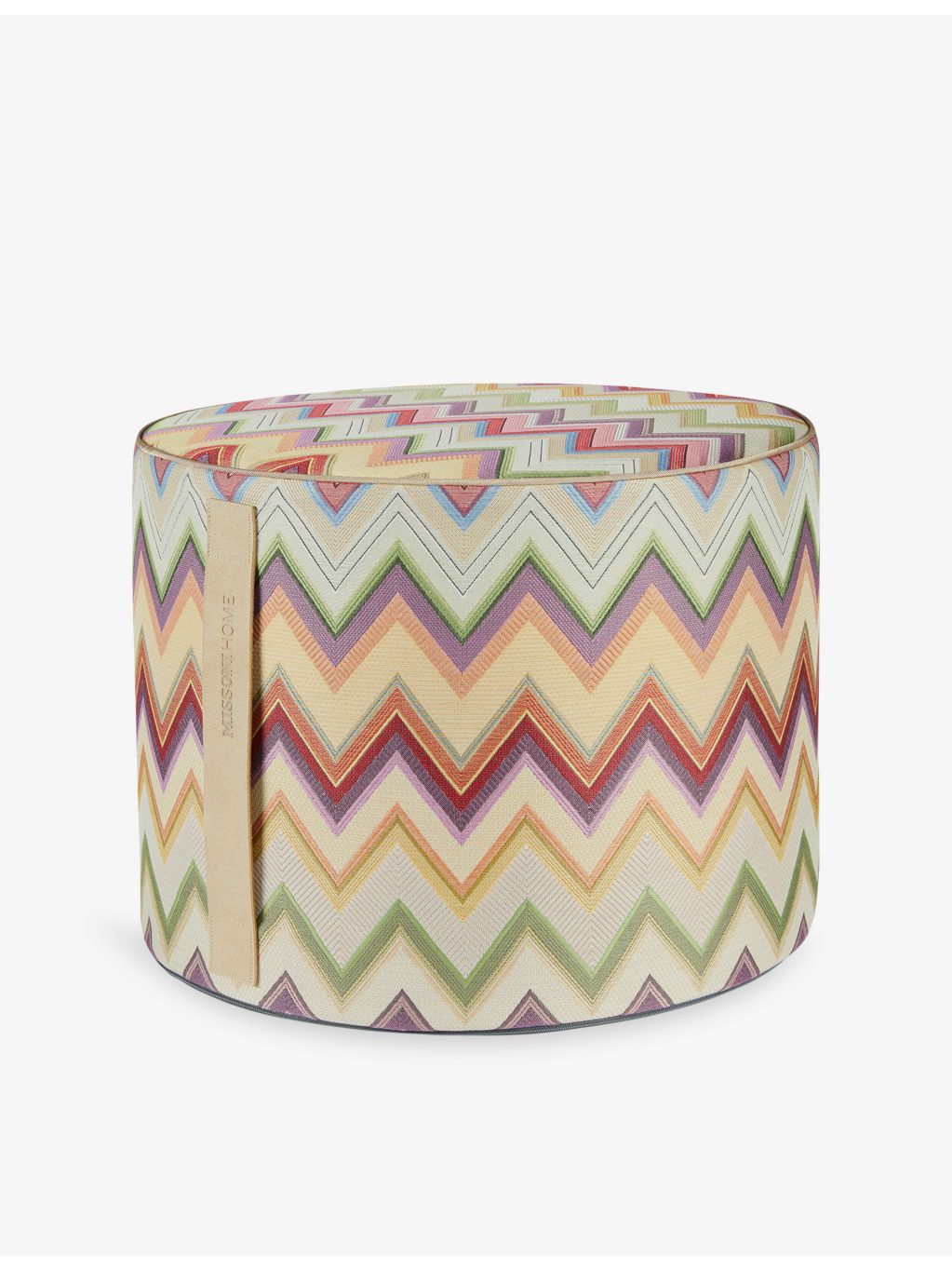 Missoni Agadir cylinder woven pouf 40cm - British product