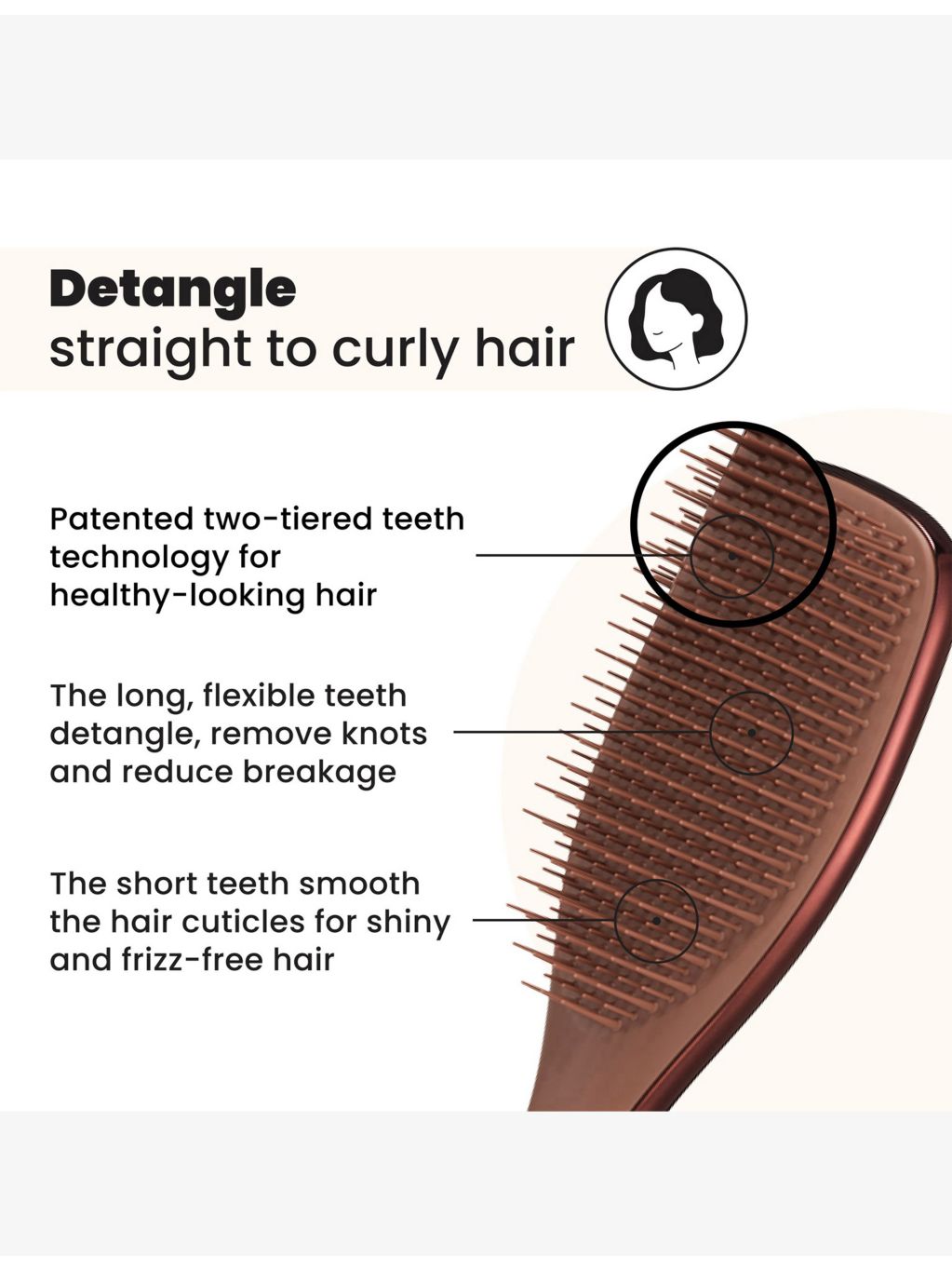 Tangle Teezer Ultimate Detangler Chrome hairbrush 90g - British product