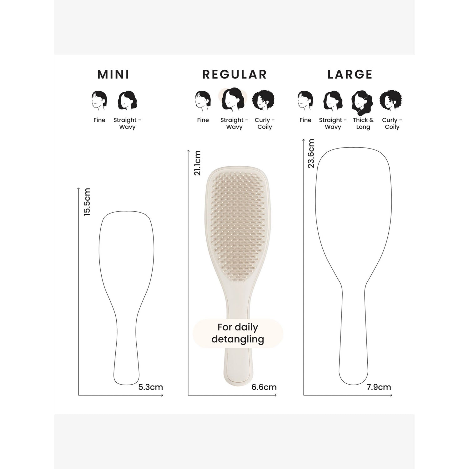 Tangle Teezer hair detangler brush Matte, UK version