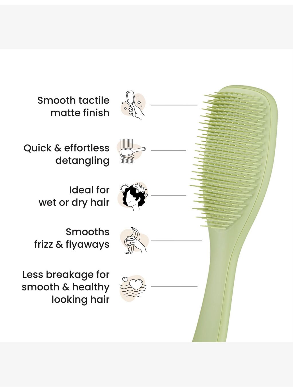 Tangle Teezer Ultimate Detangler Matte hairbrush 90g, UK version