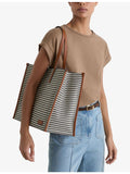 Reiss Sacha striped canvas tote bag in all-over stripe pattern - British product