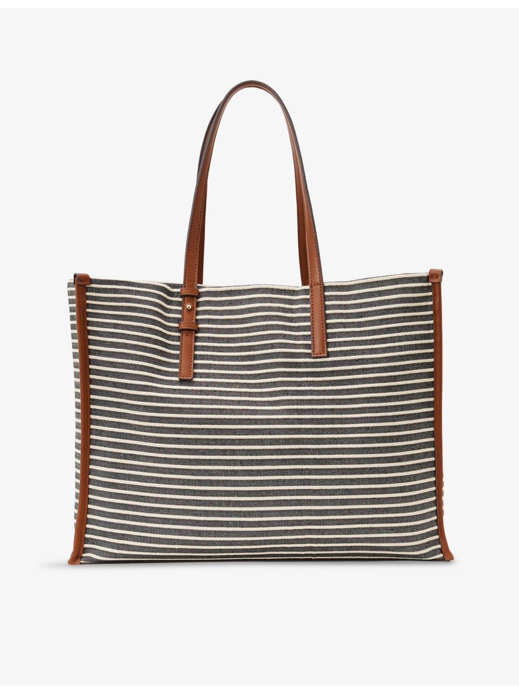 Reiss Sacha striped canvas tote bag in all-over stripe pattern - British product