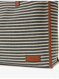 Reiss Sacha striped canvas tote bag in all-over stripe pattern - British product
