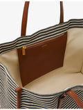 Reiss Sacha striped canvas tote bag in all-over stripe pattern - British product