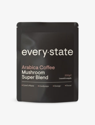 everystate Arabica coffee and mushroom super blend pouch 200g, UK version