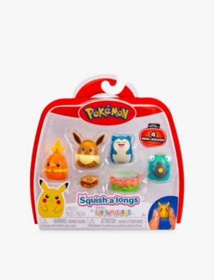 Squish-A-Longs Pokémon toy figures pack of 4 2.5cm - British product