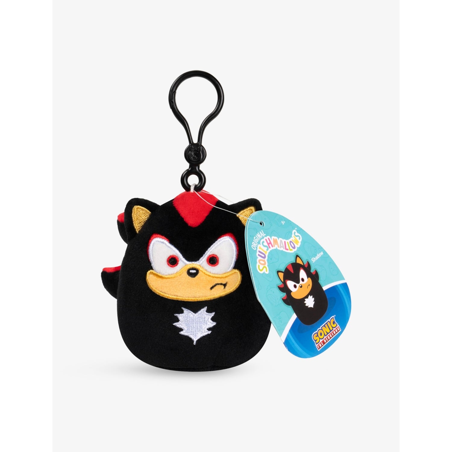 Squishmallows SEGA Sonic clip-on soft toy 9cm (British brand)