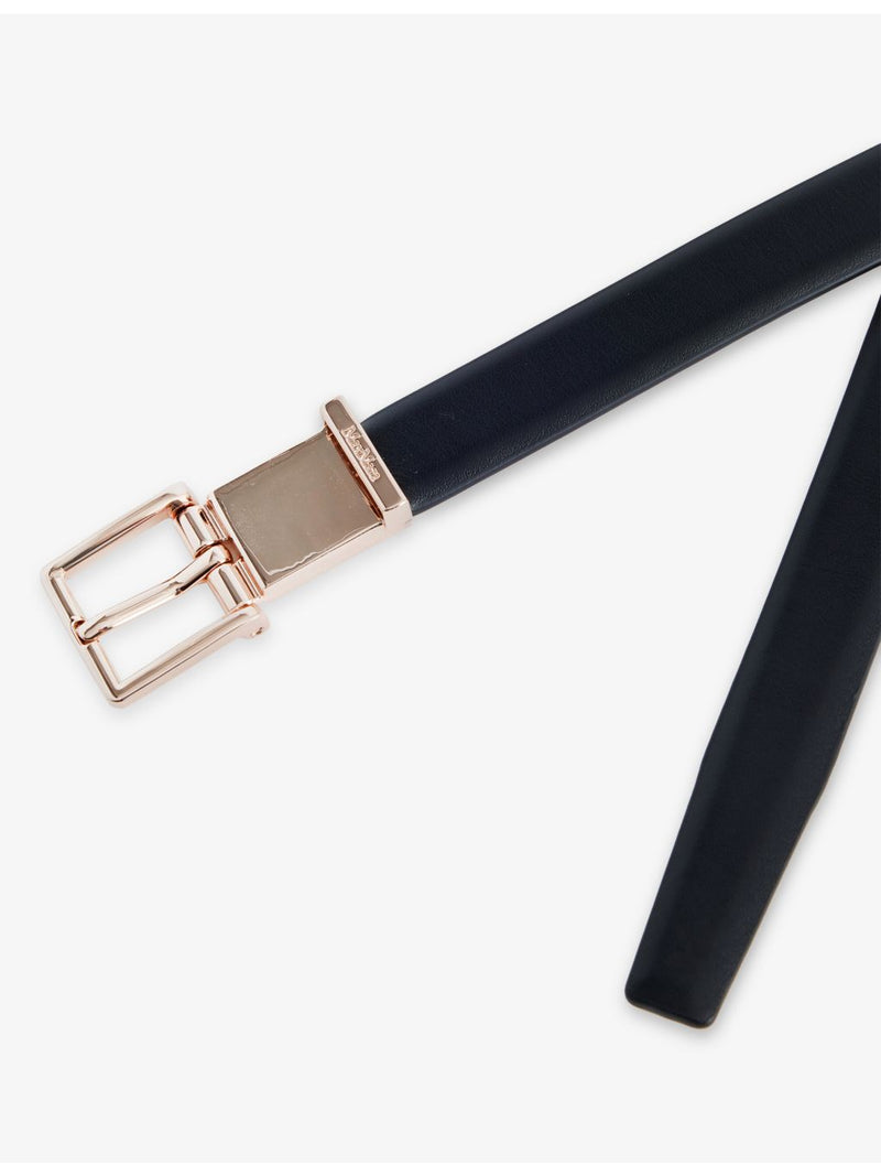 Max Mara leather belt square buckle 3cm, UK version