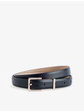 Max Mara leather belt square buckle 3cm, UK version