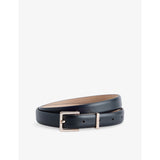 Square-Buckle Leather Belt - XS+