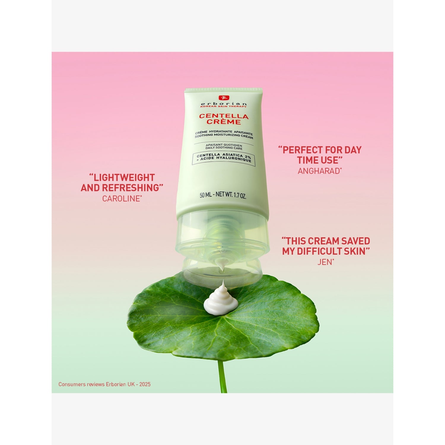Erborian Centella Crème soothing moisturising cream 50ml (British brand)