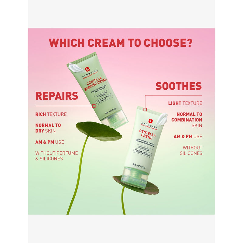 Erborian Centella Crème soothing moisturising cream 50ml (British brand)