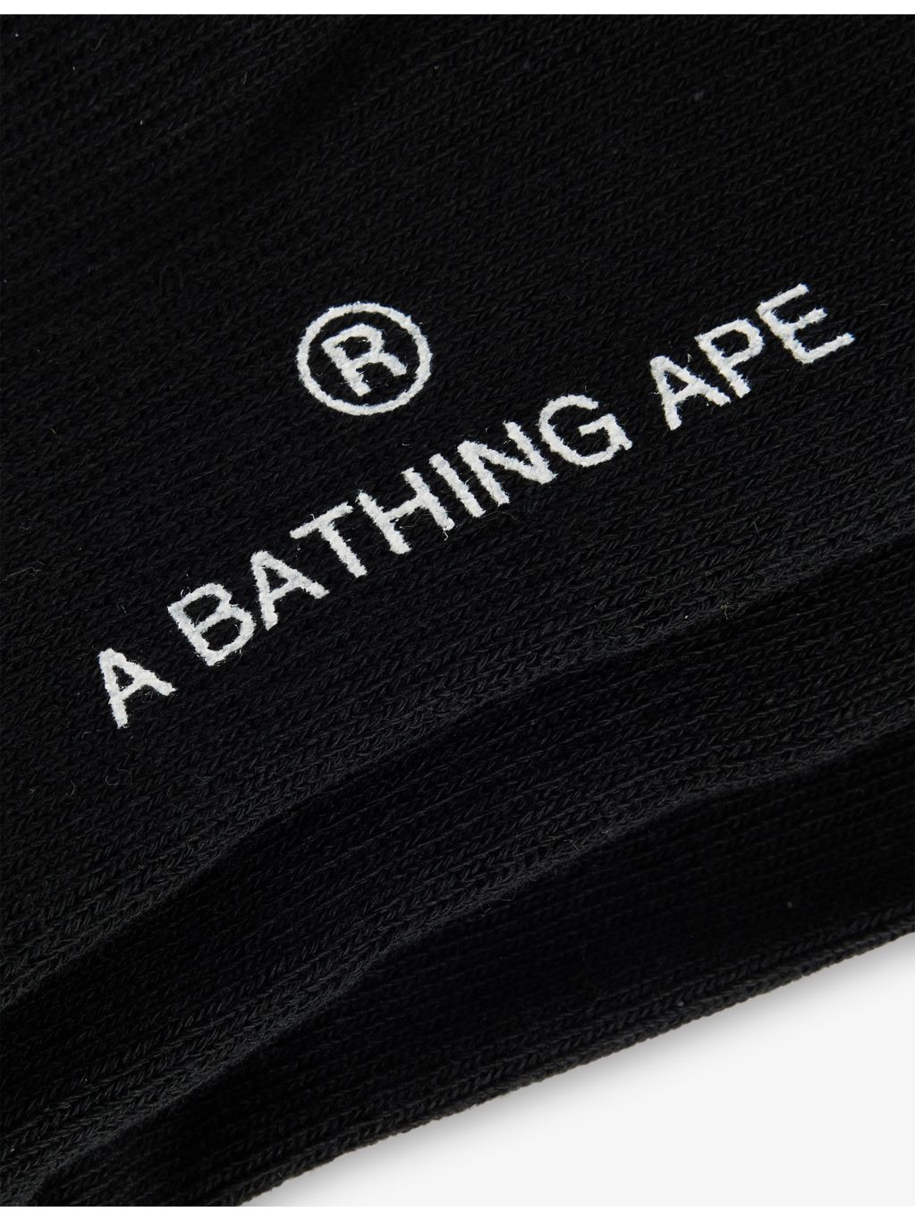 A Bathing Ape shark-print cotton-blend socks, UK version